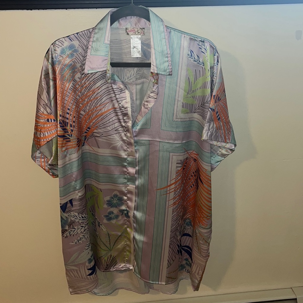 Free people silk shirt